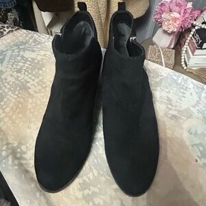 Dr. Scholl's Black Suede Ankle Booties